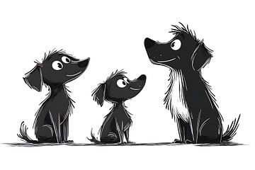 three disney dogs by PixelPrestige