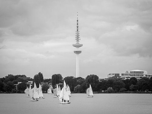 Hamburg Außenalster sailboats Telemichel - city water landscape ships