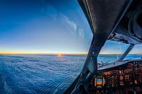 Sunset from 11km altitude