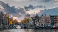 Prinsengracht with autumn clouds