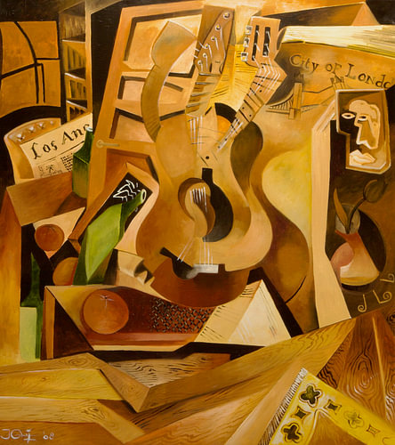 Nature morte avec guitare