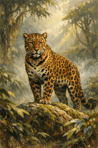Javanischer Leopard der Hochebenen