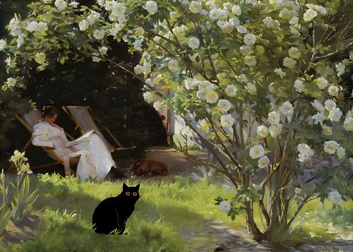 Kat Print Beroemd Schilderij van Outdoor Way