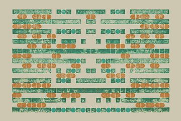 Lego Dots Monoprint - Tile Symphony 02