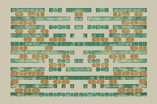 Monoprint Lego Dots - Tile Symphony 02