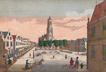 Balthasar Friedrich Leizel, Vue de la Nieuwe Kerk à Delft, 1742 - 1801 sur Atelier Liesjes