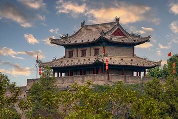 The city wall of Xian in China by Roland Brack