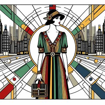 Art Deco Mode Frauen von Tatjana Korneeva