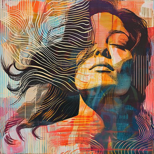 Vrouw Met Gesloten Ogen