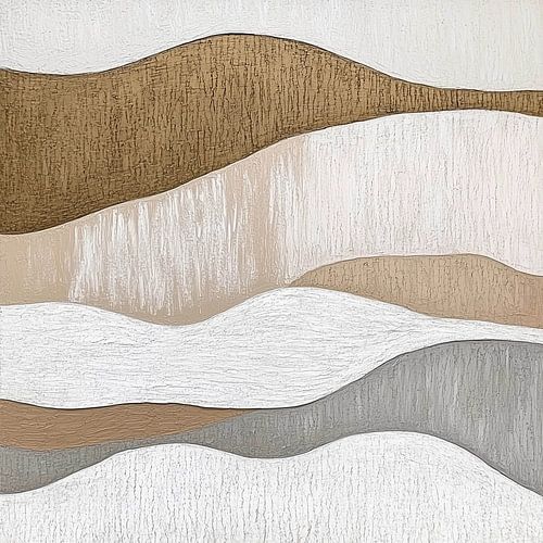 Des couches ondulantes dans des tons de terre et des textures douces