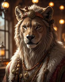 A fictional figure of a young lion acting as an adviser and beneficiary
