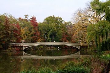 Bow Bridge in Central Park, New York City van Gert-Jan Siesling