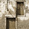 Häuserfassade Madeira in Sepia von Ingo Laue