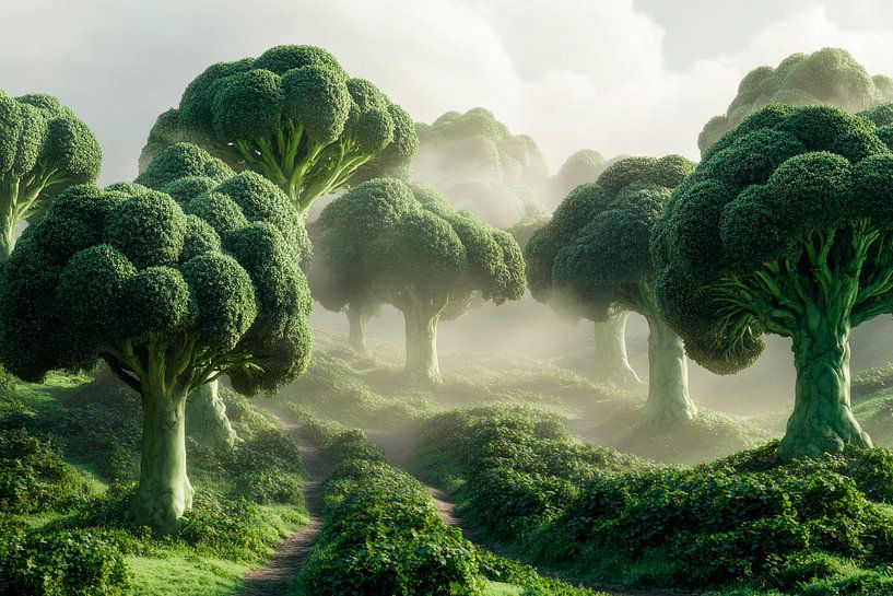 Broccoli forest by Poster Art Shop