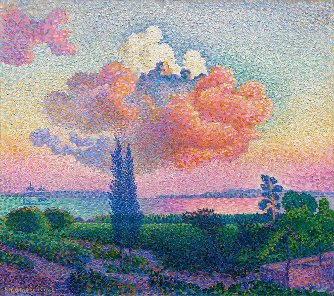 The Pink Cloud,Henri-Edmond Cross by Masterful Masters