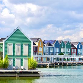 Rainbow houses at the Rietplas by Kachun Chong