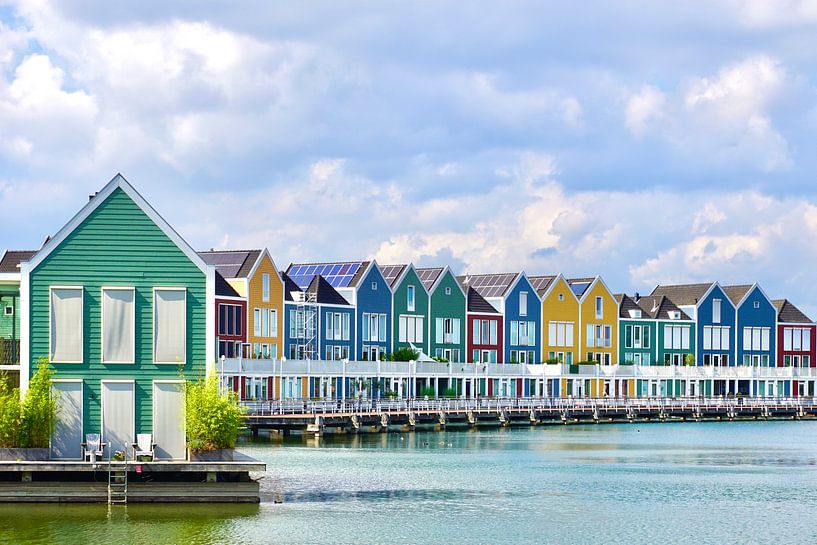 Rainbow houses at the Rietplas by Kachun Chong