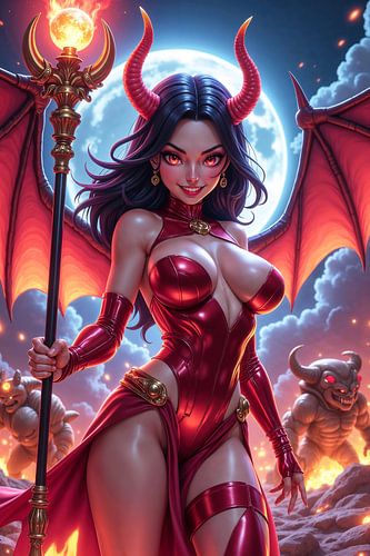 ZARELIA - Sexy Anime Demon Girl met haar leger