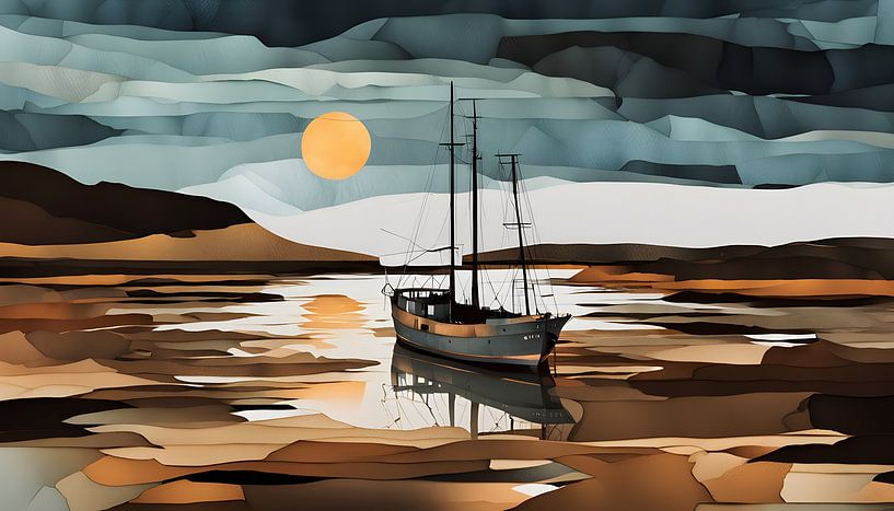 eine kleiner Trawler von Nick Wendt
