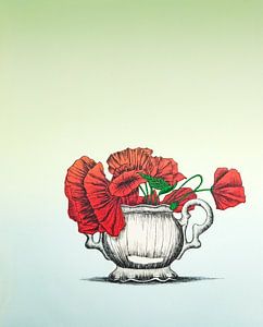 Coquelicots dans une jarre