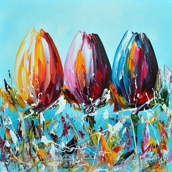 Tulips by Gena Theheartofart
