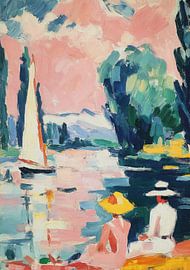 Sailboat on calm water by Niklas Maximilian