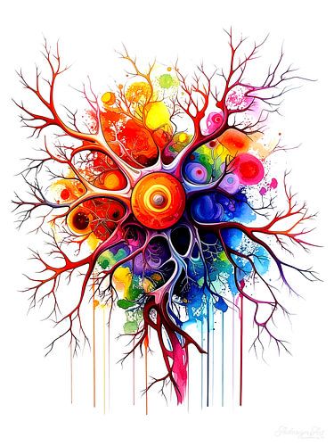 Flux neuronaux de couleurs dans un courant abstrait