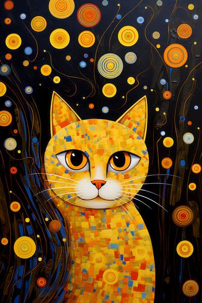 Peinture de chat par Preet Lambon