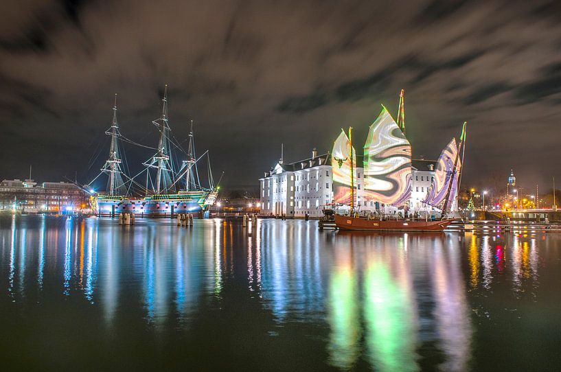 VOC ship De Amsterdam by Marc Hollenberg