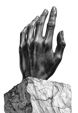 The Hand of Creation: Surreal Stone Sculpture by Sergej Gello