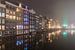 Nebel im dunklen Amsterdam - Teil 2: Damrak von Jeroen de Jongh