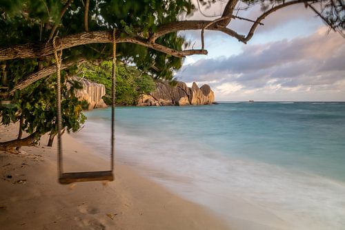 Anse Source d'Argent strand (La Digue/Seychellen) van t.ART