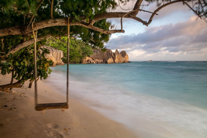 Anse Source d'Argent strand (La Digue/Seychellen) van t.ART