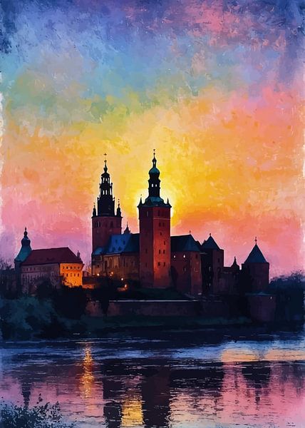 Cracovie Wawel Coucher de soleil par MIROKKU