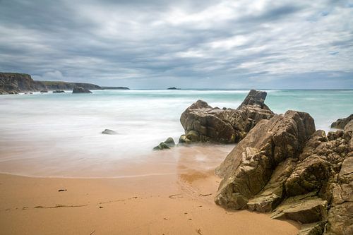 Plage de Port Blanc, schiereiland Quiberon, Bretagne