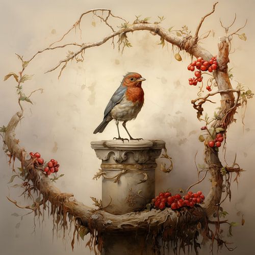 Roodborstje op het Podium van de Natuur