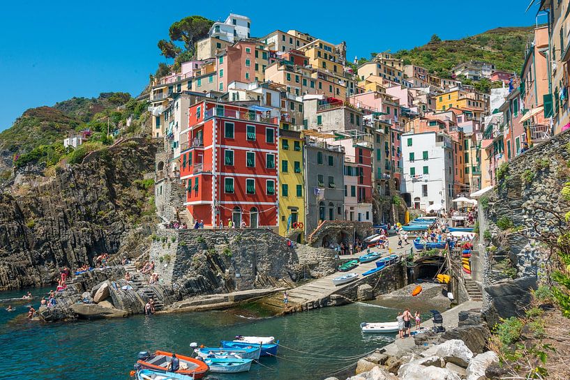 Riomaggiore, Cinque Terre, Italie par Richard van der Woude