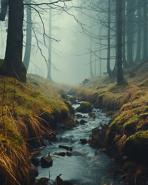 Ruw landschap van fernlichtsicht