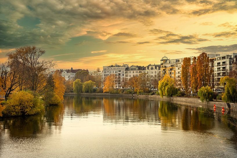 Autumn on the Spree in Berlin by Sabine Wagner