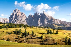Seiser Alm Landschaft in den Dolomiten