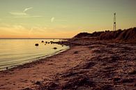 Schemer op een strand in Sjaelland in Denemarken van Michael Moser thumbnail