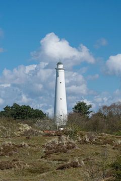 Weißer Leuchtturm (Zuidertoren) auf Schiermonnikoog von Patrick Verhoef