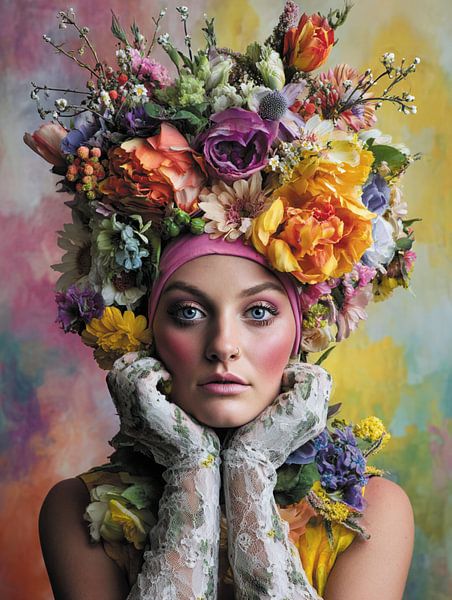 Femme fleur par Ellen Novara-da Lima