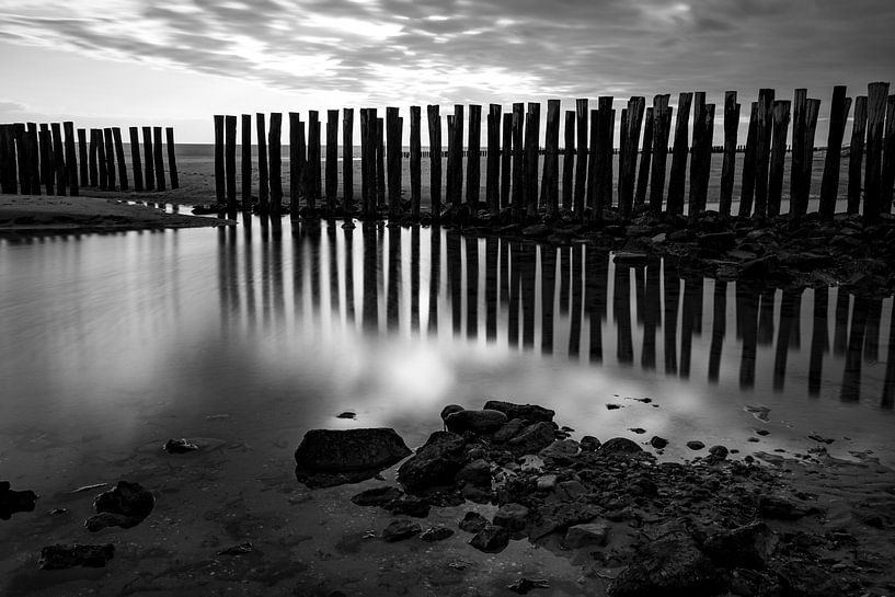 Breakwater Zoutelande by Albert Mendelewski