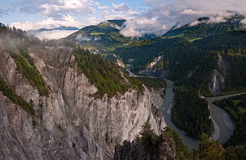 Das Rheintal in der Schweiz von Volker Banken