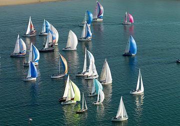 Compétition de voile sur l'Escaut oriental près de Wemeldinge