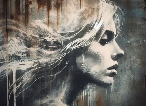 Straßenkunst im Banksy-Stil