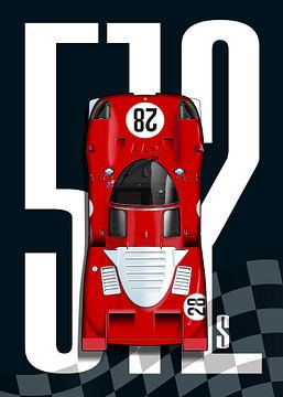 Ferrari 512S Daytona 70 Top Tribute van Theodor Decker