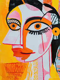 Colorful Abstract Face by Movingclouds