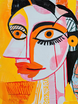 Colorful Abstract Face